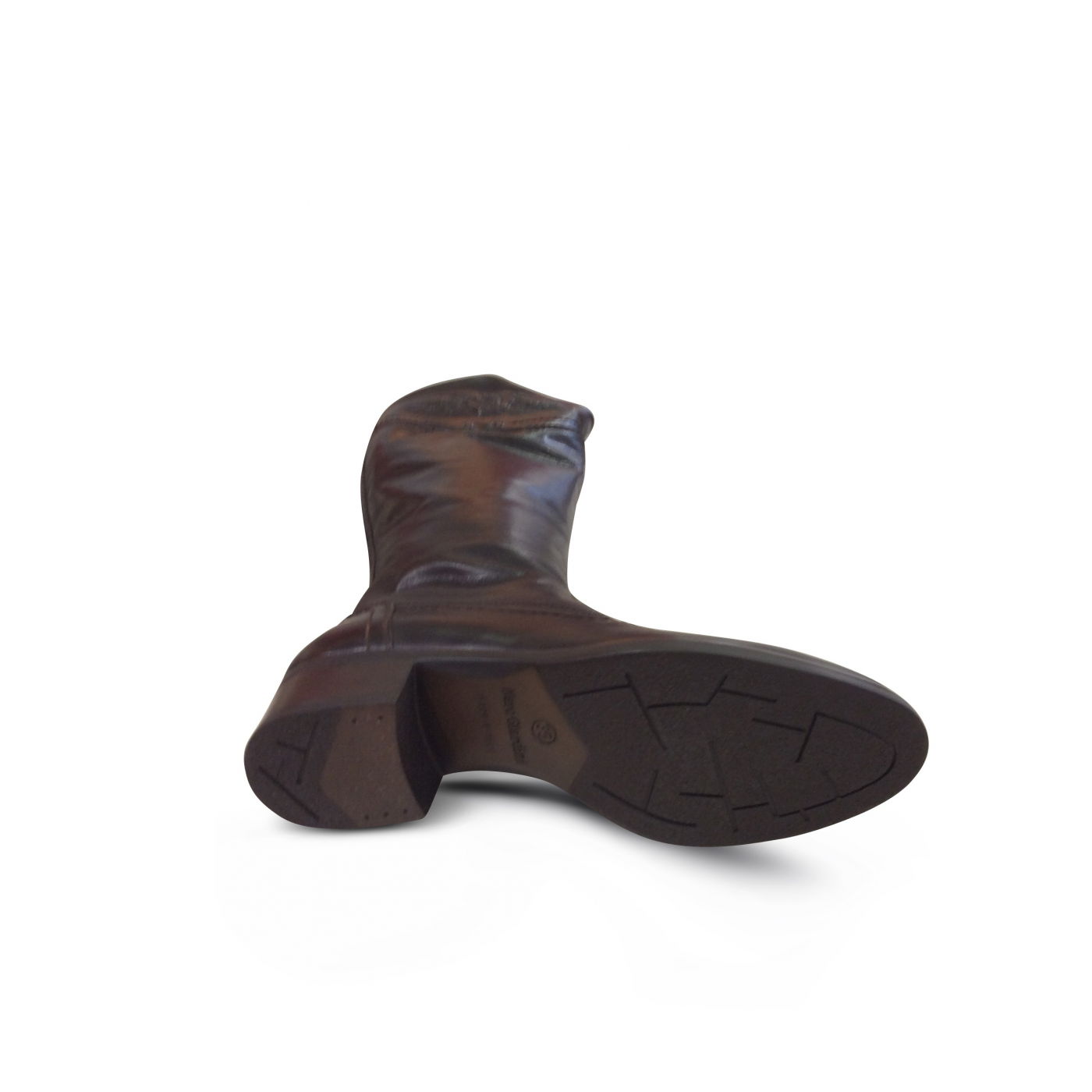 Botte Plate Noir NEROGIARDINI