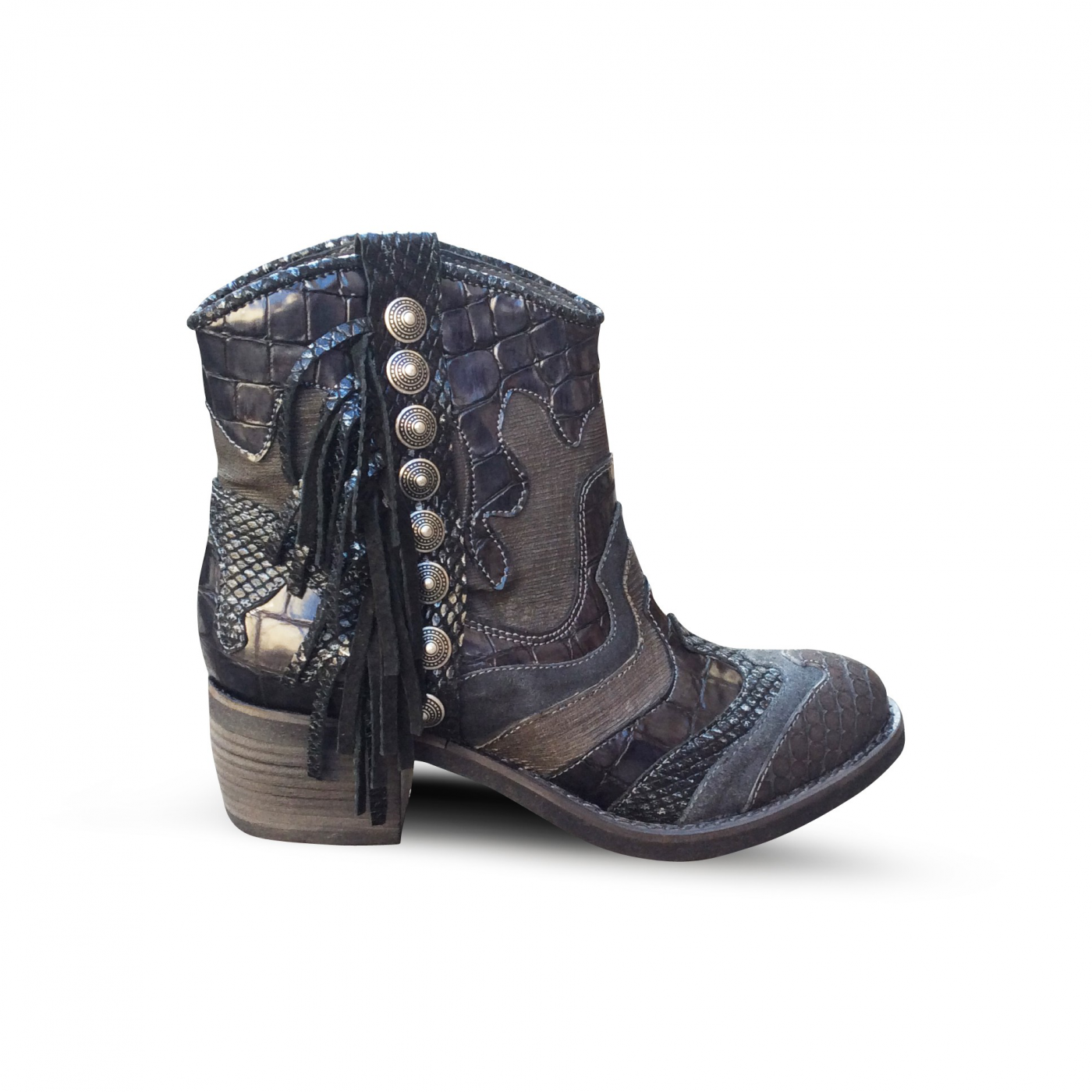 Boots petit talon Bleu MIMMU