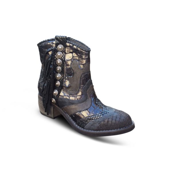 Boots petit talon Bleu MIMMU