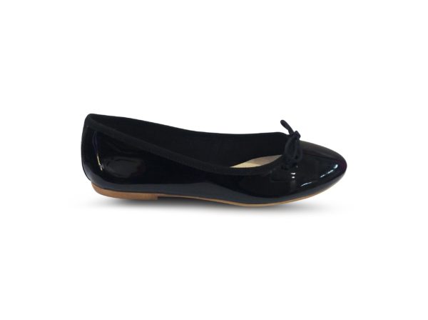 Ballerine plate Vernis Noir BALLERINA
