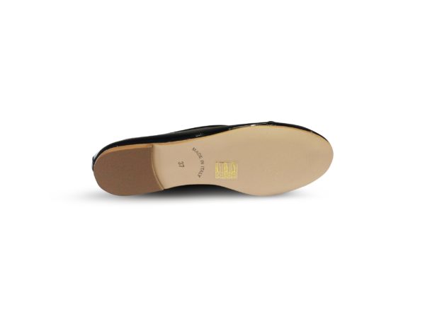 Ballerine plate Vernis Noir BALLERINA