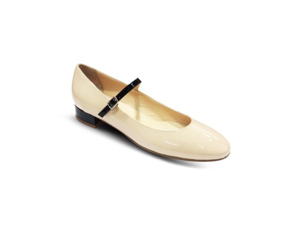 Babies petit talon Beige/Noir BALLERINA