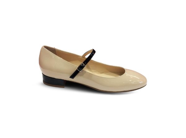 Babies petit talon Beige/Noir BALLERINA