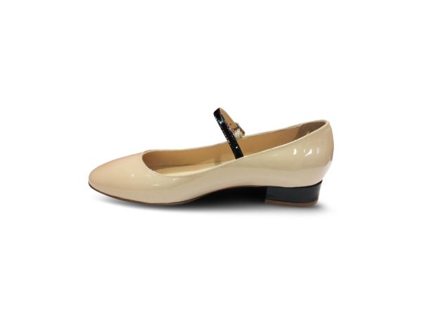 Babies petit talon Beige/Noir BALLERINA