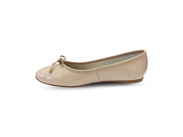 Ballerines plates Vernis Beige BALLERINA