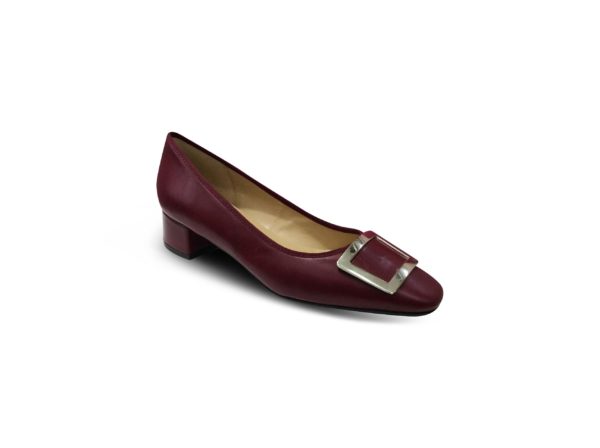 Ballerine petit talon Bordeaux SAJO