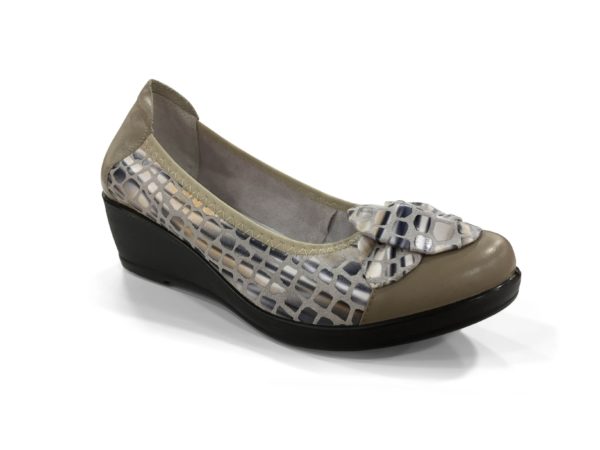 Ballerine compensée Suri Taupe INEA