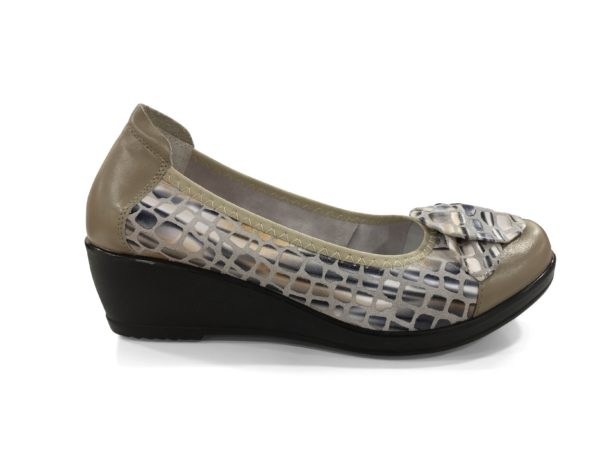 Ballerine compensée Suri Taupe INEA