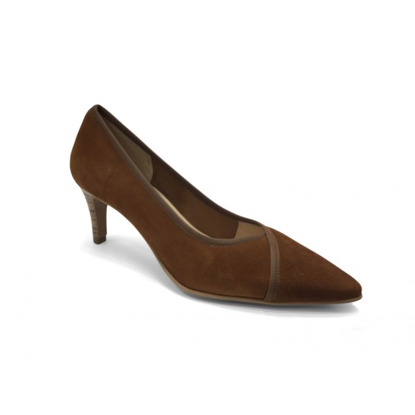 Escarpin talon Camel BRENDA ZARO