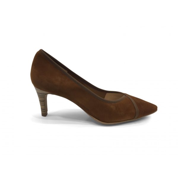 Escarpin talon Camel BRENDA ZARO