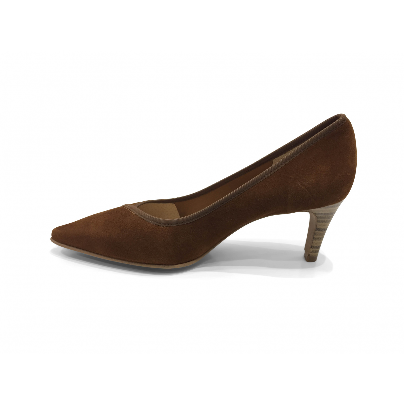 Escarpin talon Camel BRENDA ZARO