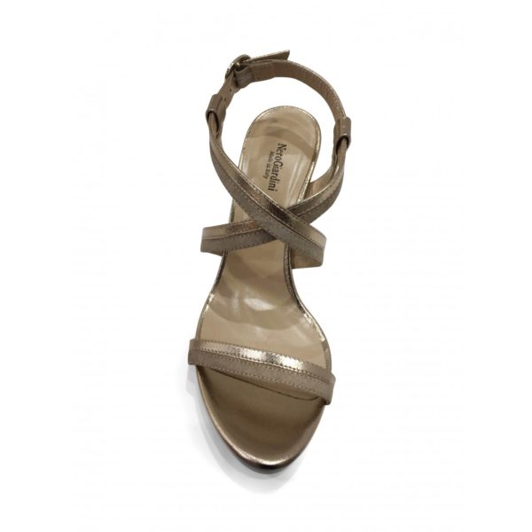 Sandale Haut Talon Taupe/Bronze NEROGIARDINI