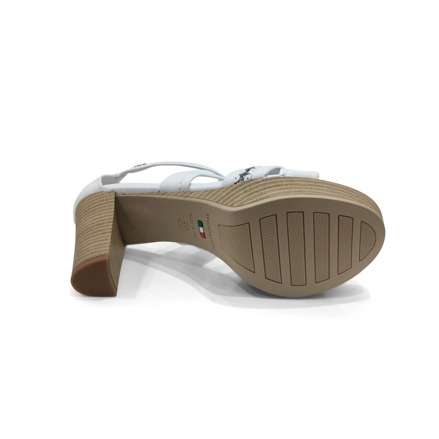 Sandale Talon Blanc NEROGIARDINI
