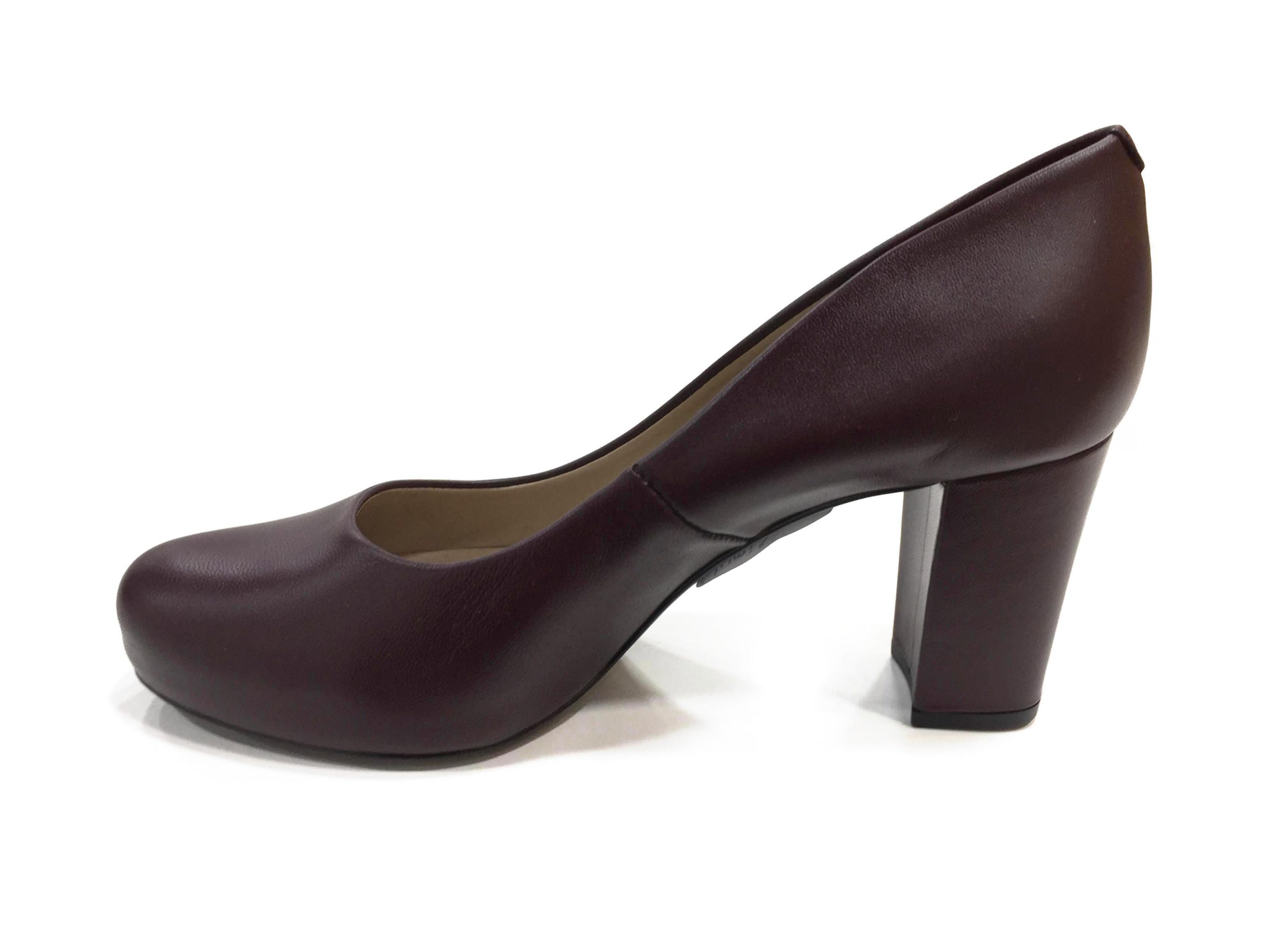 Escarpin talon NUMIS 18 Bordeaux UNISA