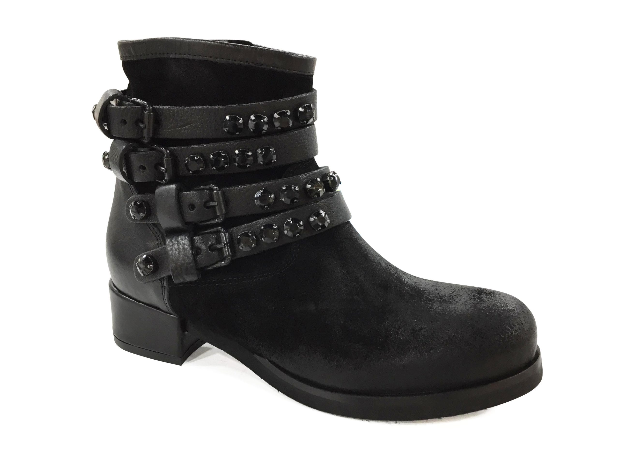 Boots Plate Noir MIMMU Shoes and Co