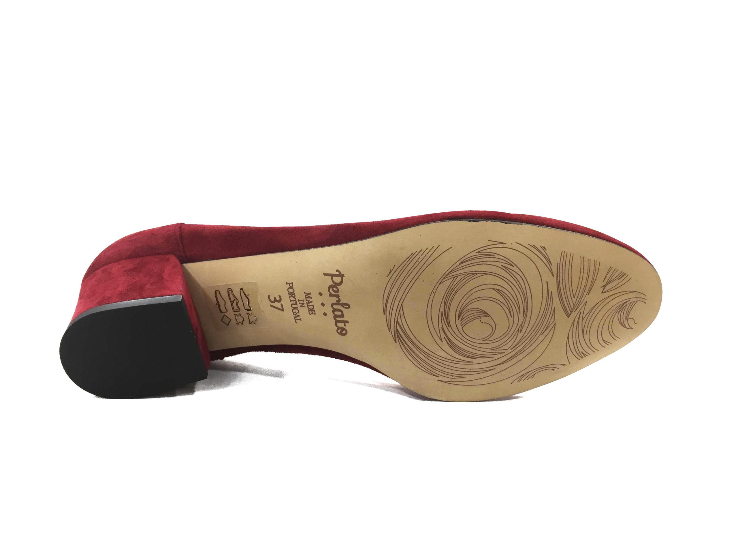 Ballerine petit talon Bordeaux PERLATO