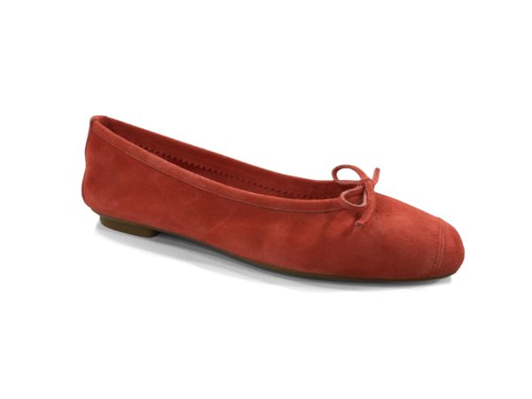 Ballerines Plates Harmony Peau Fraise REQINS