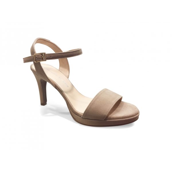 Sandales talon Beige BRENDA ZARO