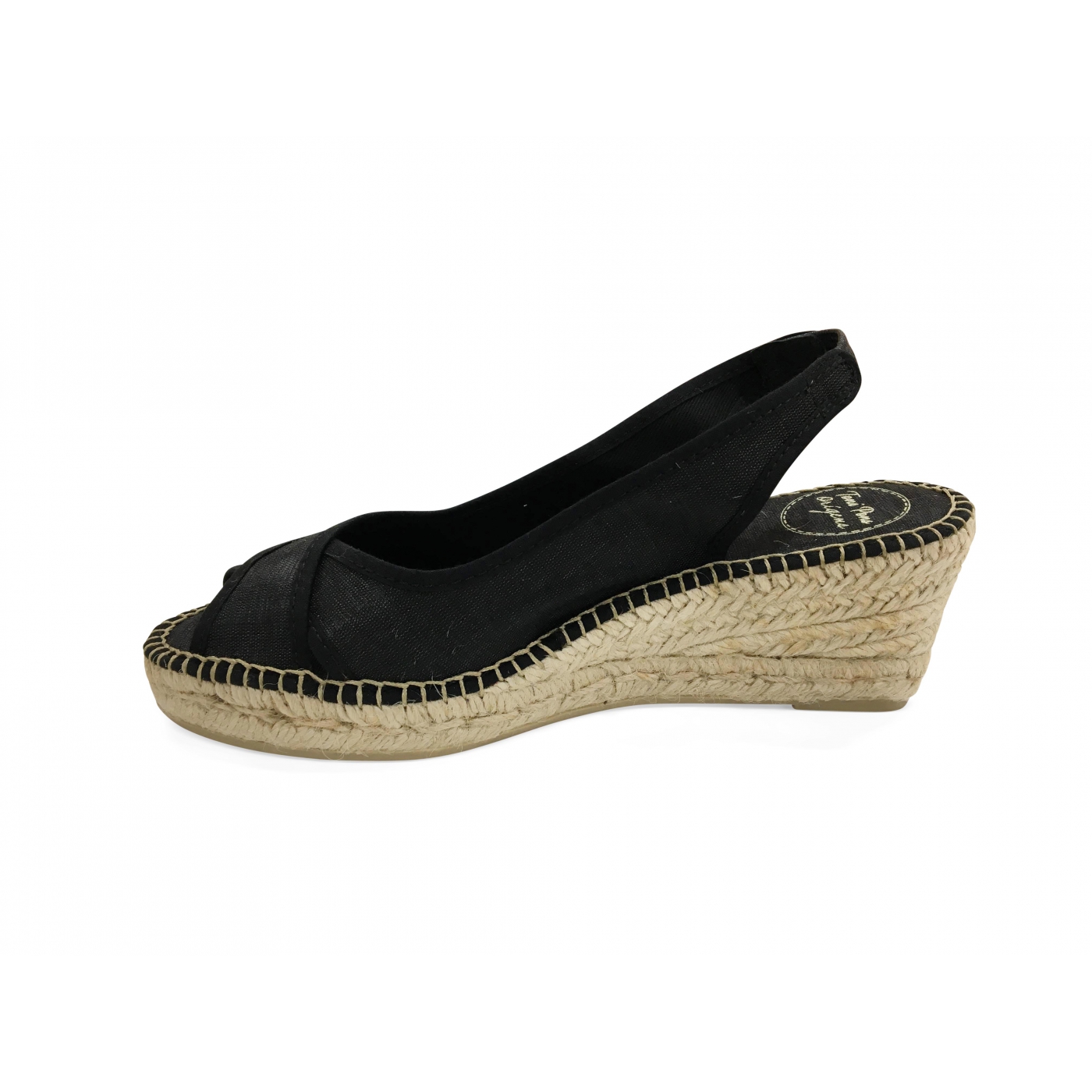 Espadrilles compensées BRISA Noir TONI PONS