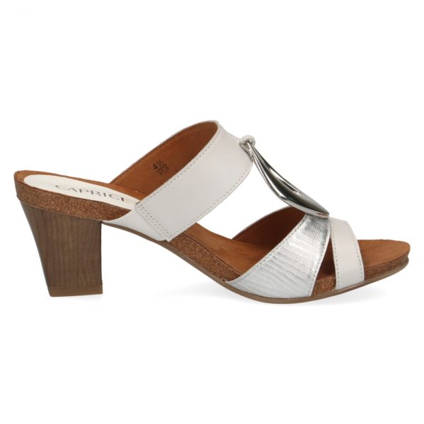 Mule Talon Blanc CAPRICE