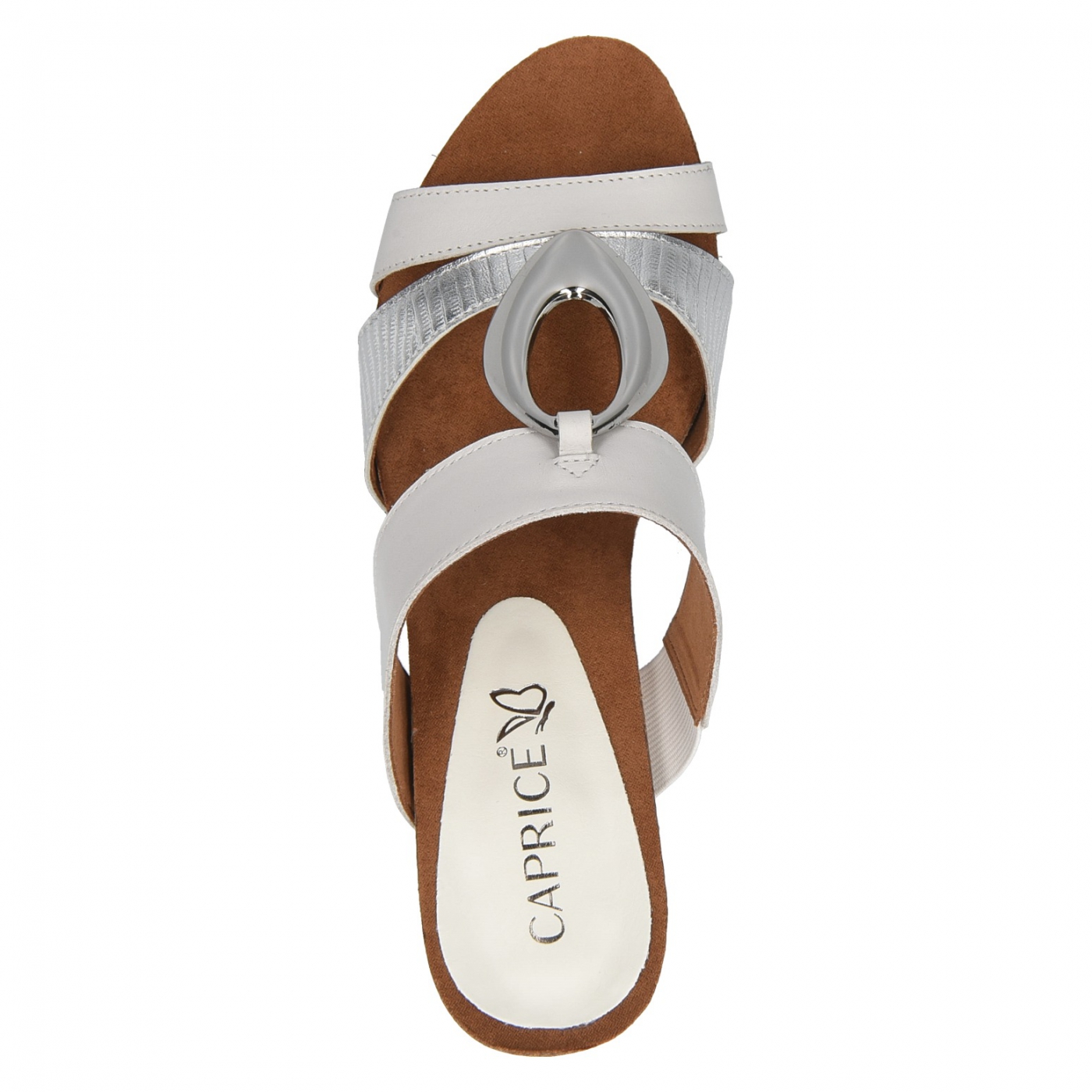 Mule Talon Blanc CAPRICE