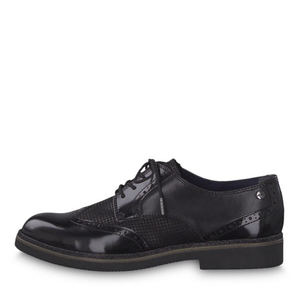 Derby Plat Noir TAMARIS