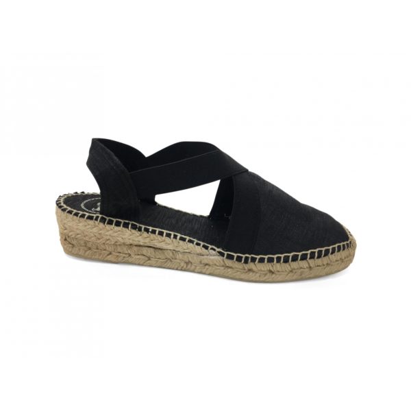 Espadrilles compensées VIC Noir TONI PONS