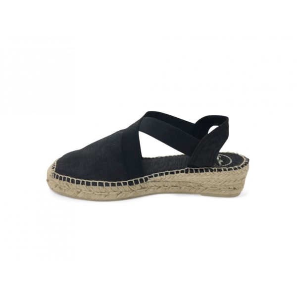 Espadrilles compensées VIC Noir TONI PONS