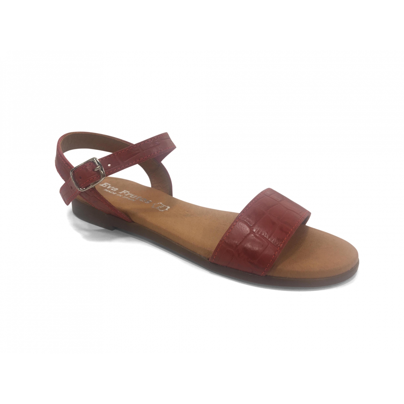 Sandale plate Rouge EVA FRUTOS