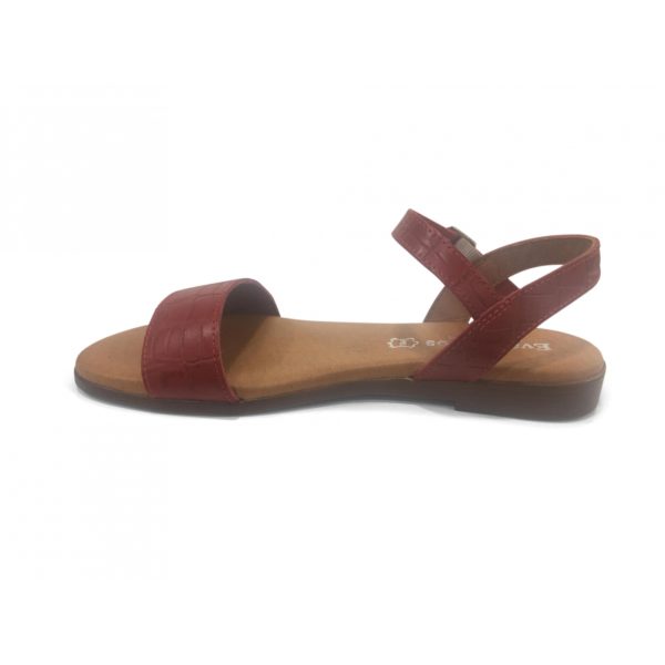 Sandale plate Rouge EVA FRUTOS