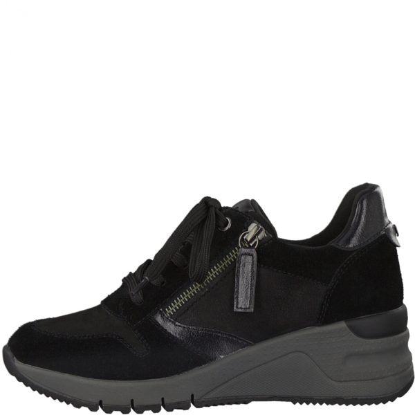 Basket compens e Noir TAMARIS Shoes and Co
