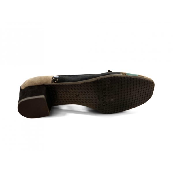 Ballerines Talon Hondriane Mix Gris/Marine REQINS