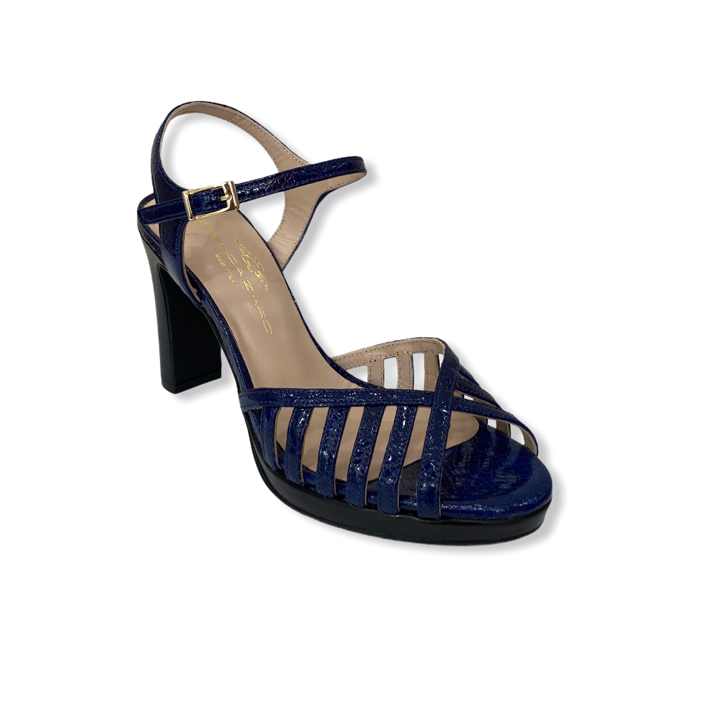 Sandale talon Bleu BRENDA ZARO