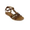 Sandale Plate HAMS Tan/Gold Les Tropeziennes