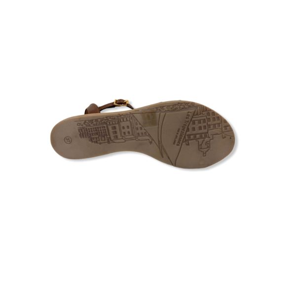 Sandale Plate HAMS Tan/Gold Les Tropeziennes