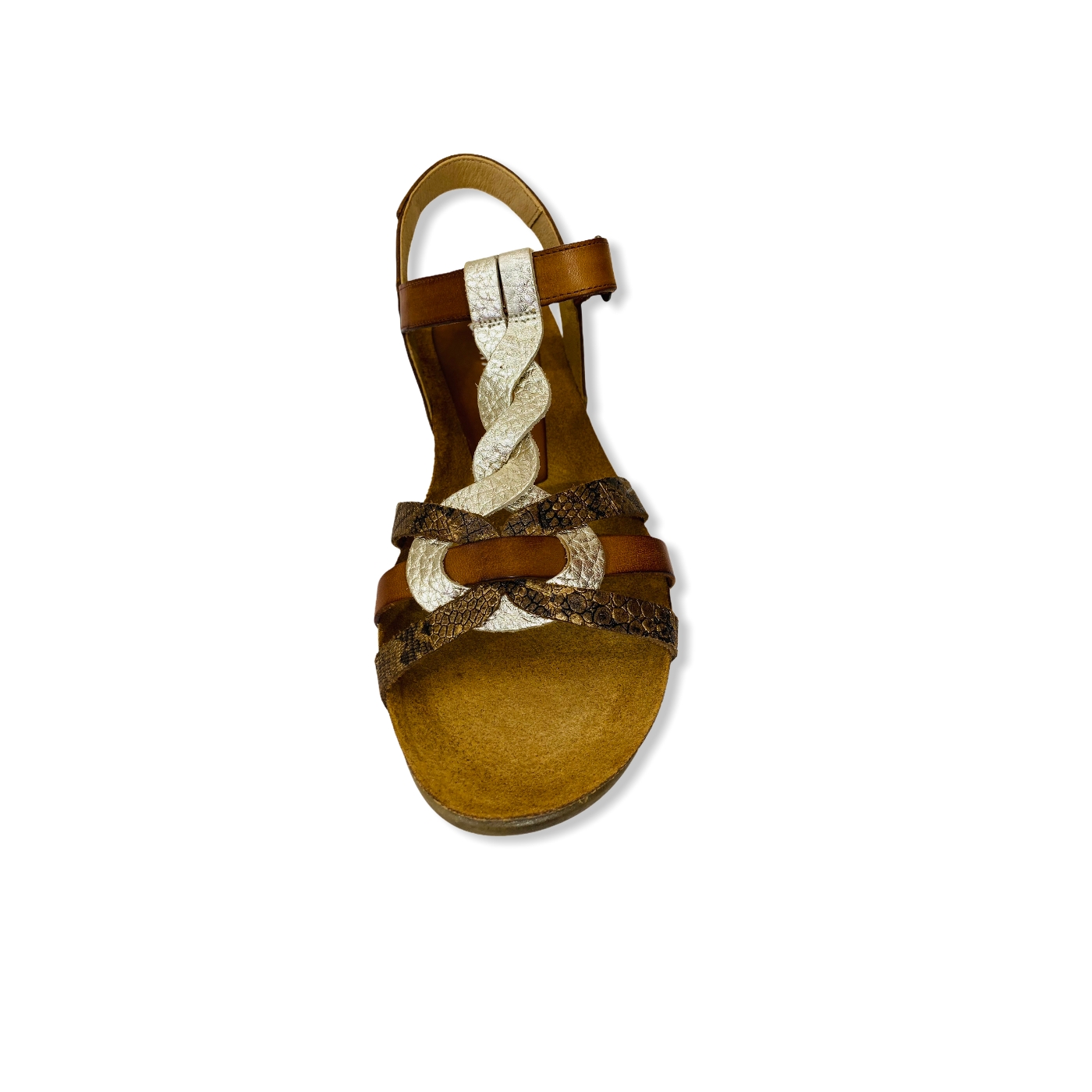 Sandale compensée Camel/Doré 1532 XAPATAN