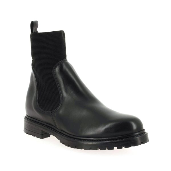 Boots EVELYN Cuir Noir REQINS Shoes and Co