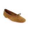 Ballerines Plates Harmony Peau Camel REQINS