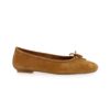 Ballerines Plates Harmony Peau Camel REQINS