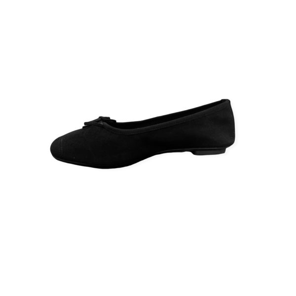 Ballerines Plates Harmony Peau Noir REQINS