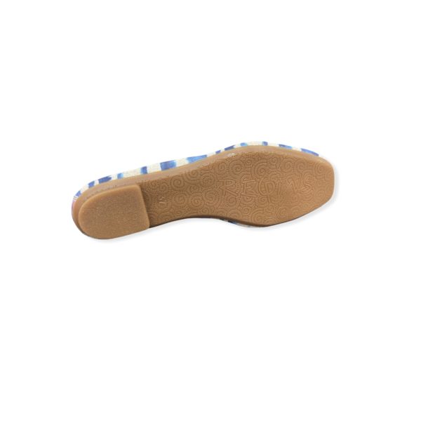 Ballerines Plates HESTELLE Tie and Dye Azur REQINS