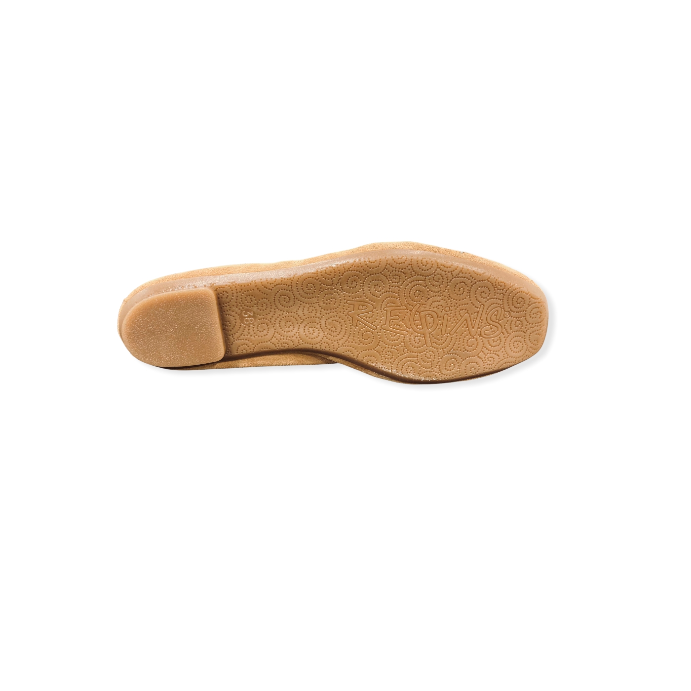 Ballerines Plates HELLO Peau/Crack Camel REQINS