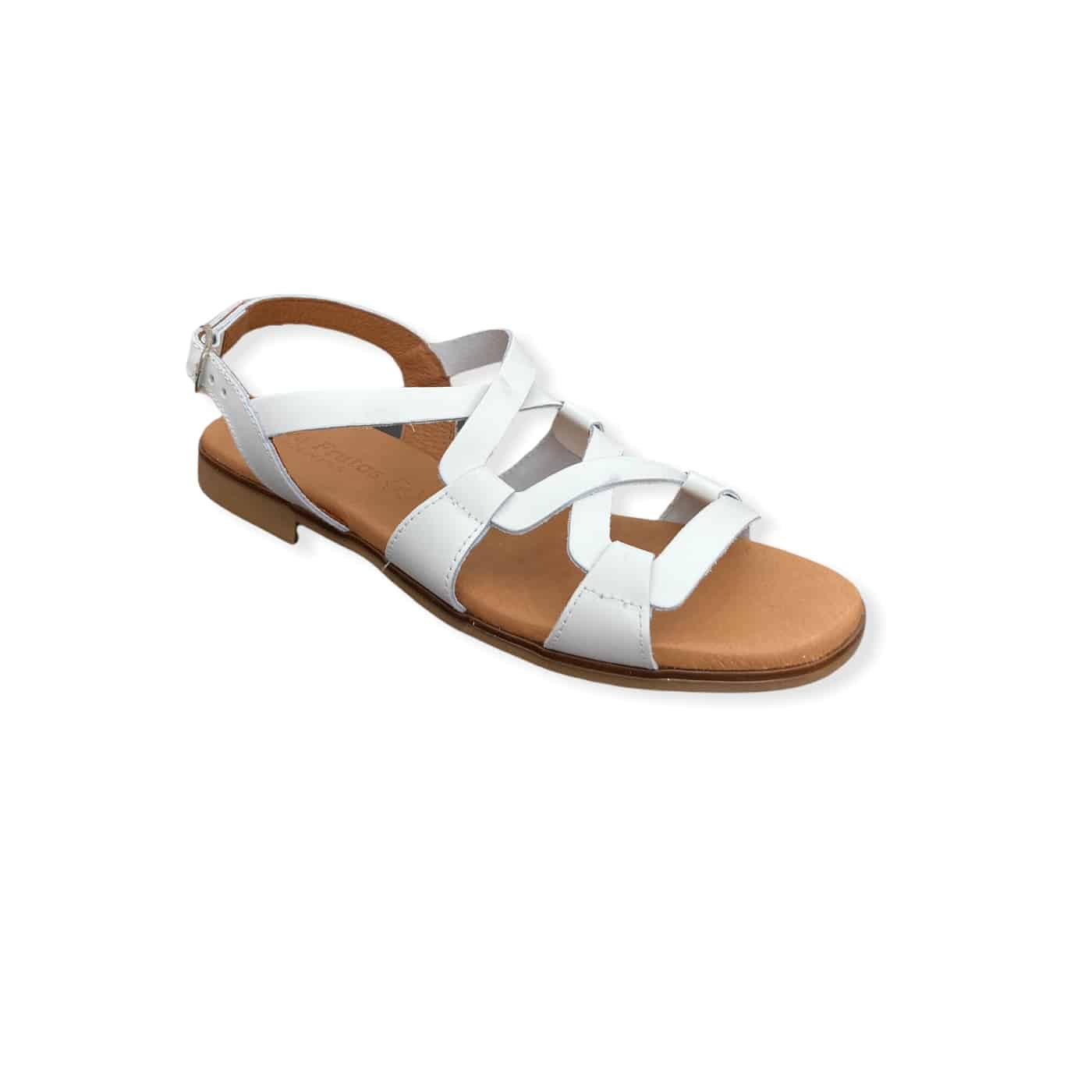 Sandale plate Blanc EVA FRUTOS