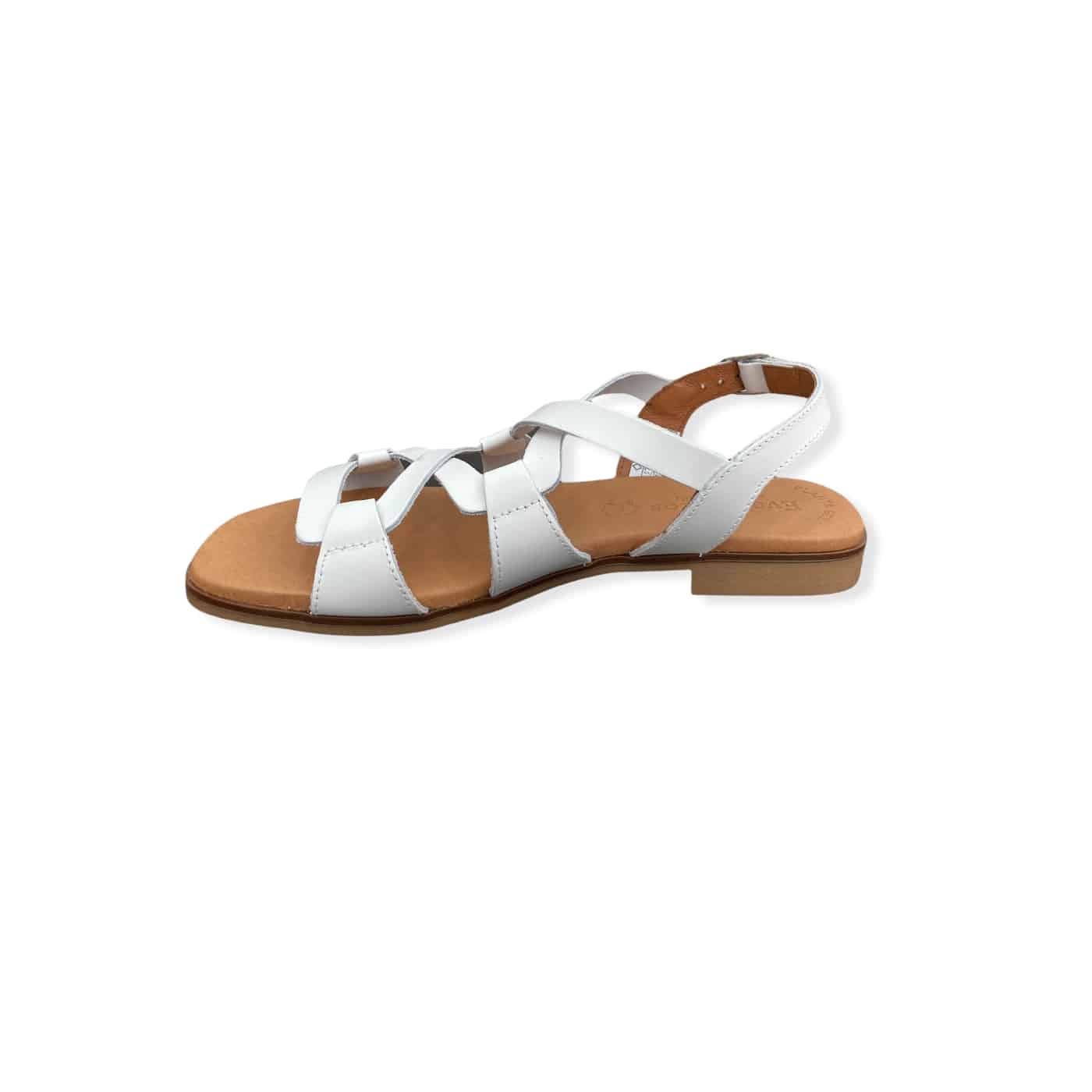 Sandale plate Blanc EVA FRUTOS