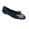 Ballerine hello peau rete Marine reqins