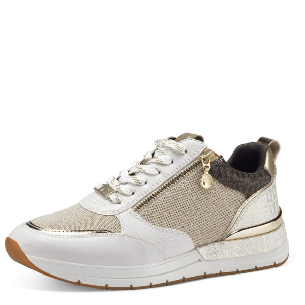 Basket compensée online beige